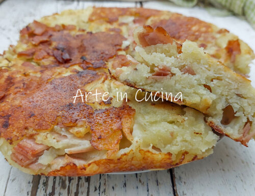 FOCACCIA con MORTADELLA in padella veloce