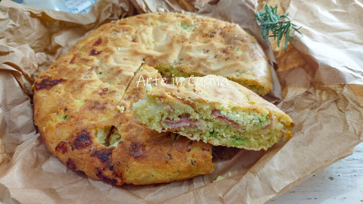 TORTA RUSTICA ZUCCHINE e PROSCIUTTO