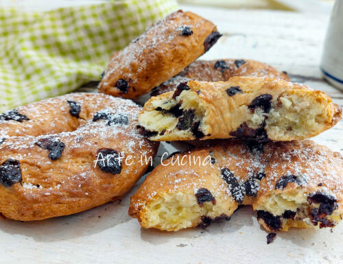 CIAMBELLE di FROLLA con gocce di cioccolato