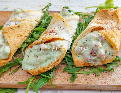 CANNOLI di PANCARRè ripieni di PANCETTA