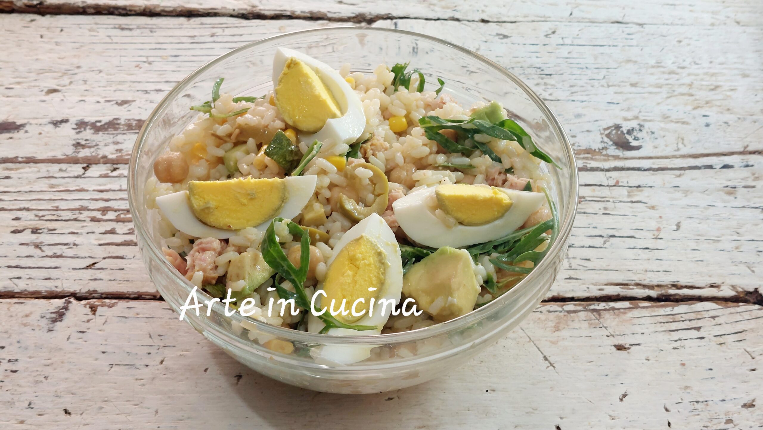 INSALATA di RISO ceci e zucchine