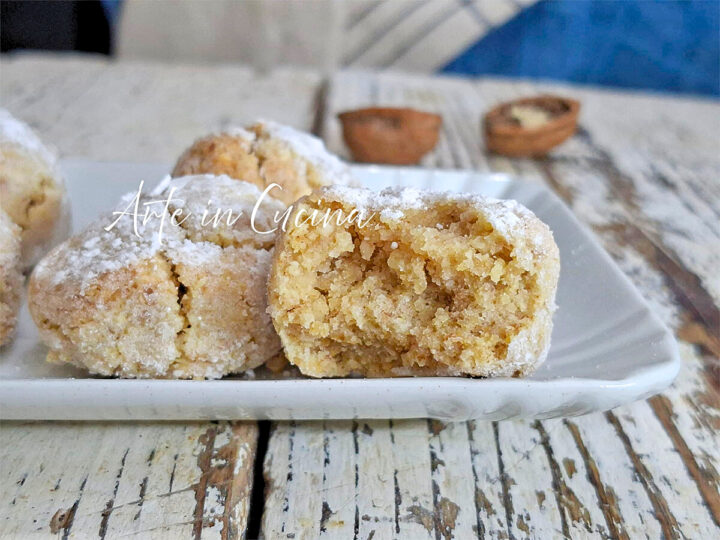 BISCOTTI alle NOCI con farina di riso dolci leggeri facili e veloci