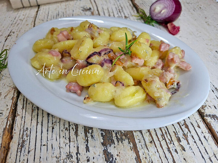 GNOCCHI GORGONZOLA NOCI e PANCETTA