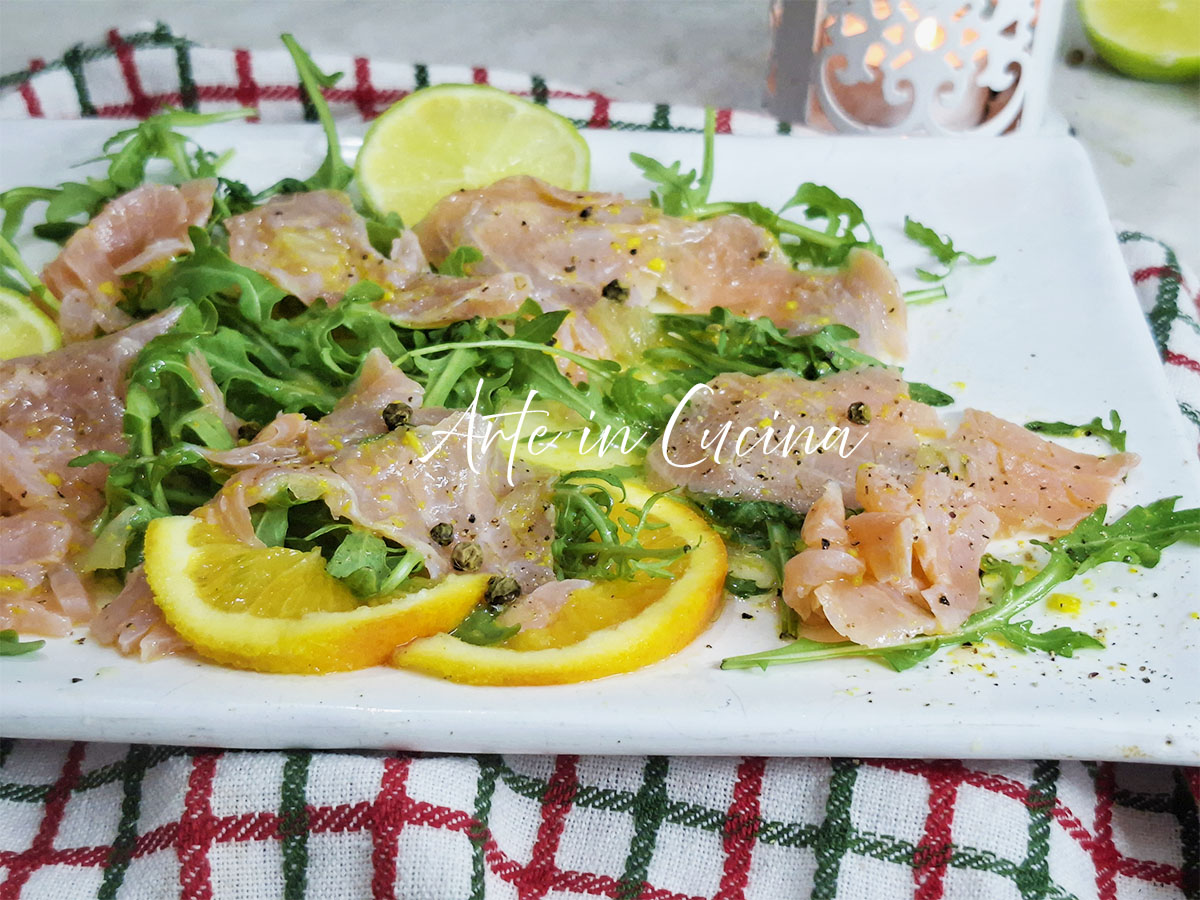 SALMONE AFFUMICATO MARINATO agli AGRUMI