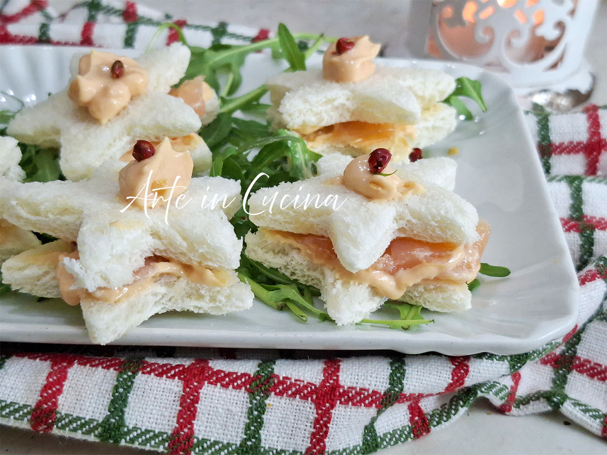 TARTINE FREDDE al SALMONE