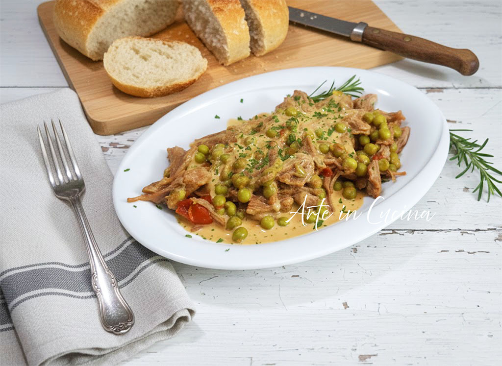 LESSO di MANZO con PISELLI