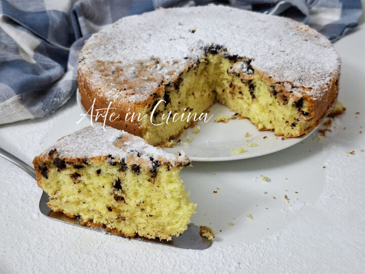 TORTA da COLAZIONE ARANCIA e gocce di cioccolato