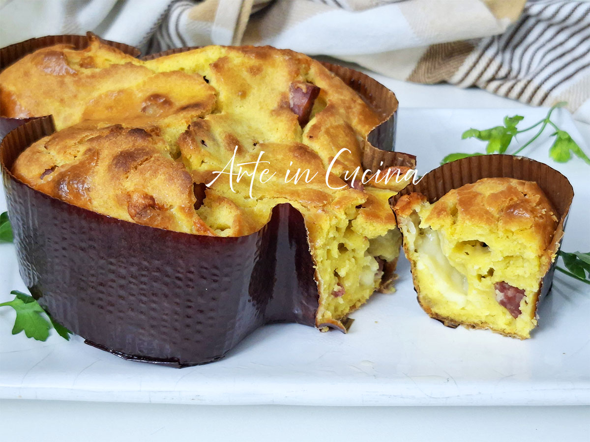 COLOMBA VELOCE SALATA ricotta e salame antipasto di Pasqua