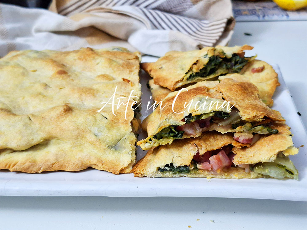 ERBAZZONE torta rustica con bietole e pancetta