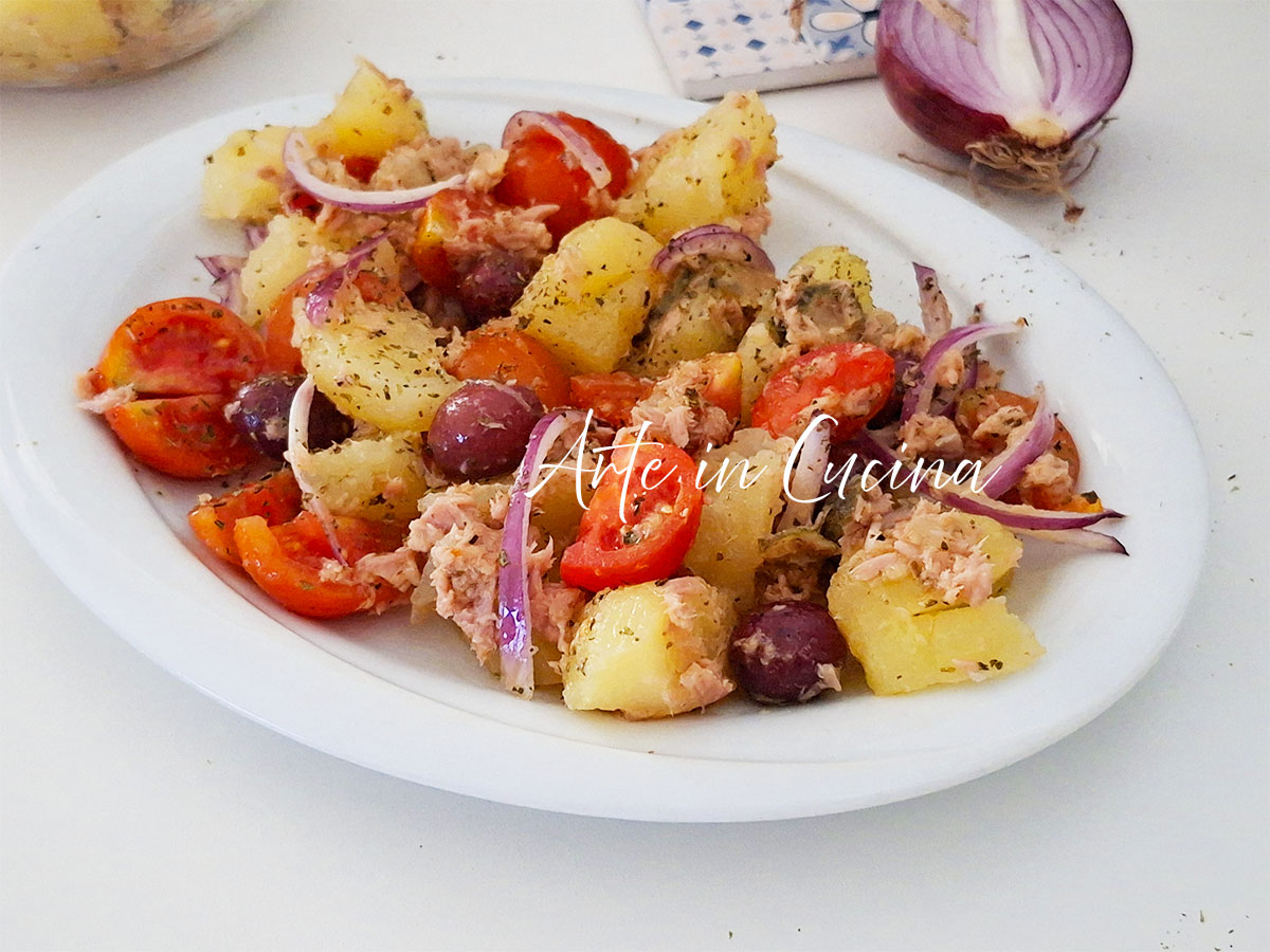 PATATE all'EOLIANA insalata di patate siciliana