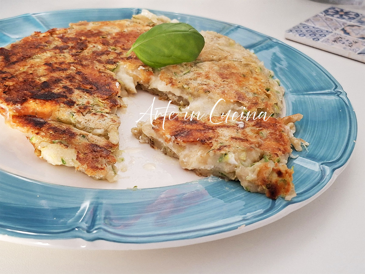 TORTA PANCAKE di ZUCCHINE e formaggio