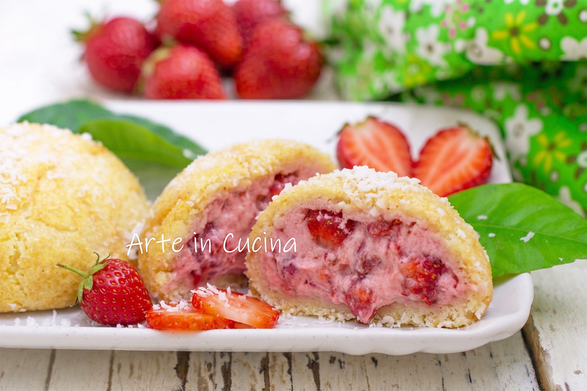 TORTINE FREDDE alle FRAGOLE con pavesini