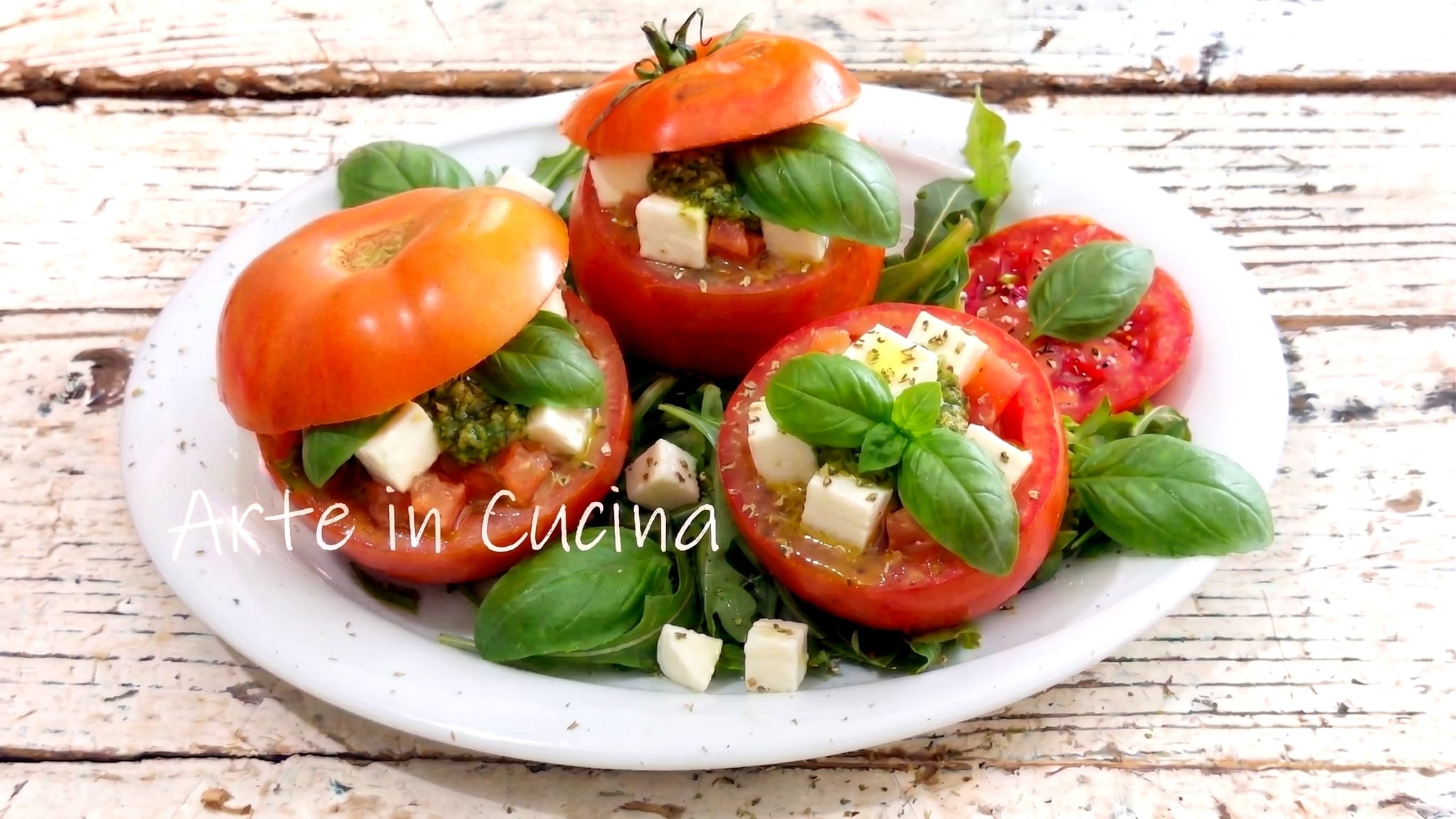 POMODORI con PESTO e CAPRESE