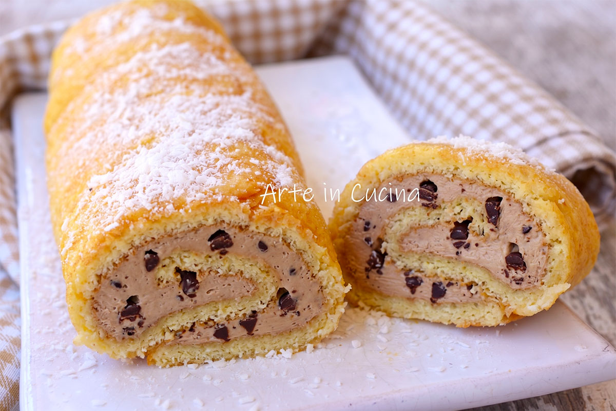 ROTOLO con PAVESINI CAFFè e gocce di cioccolato