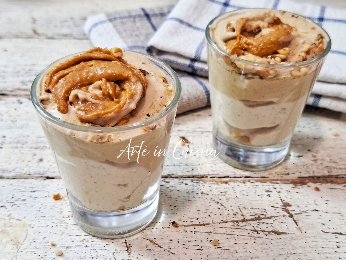 COPPETTE CAFFè e BURRO d'ARACHIDI: il dessert cremoso monoporzione pronto in 5 minuti