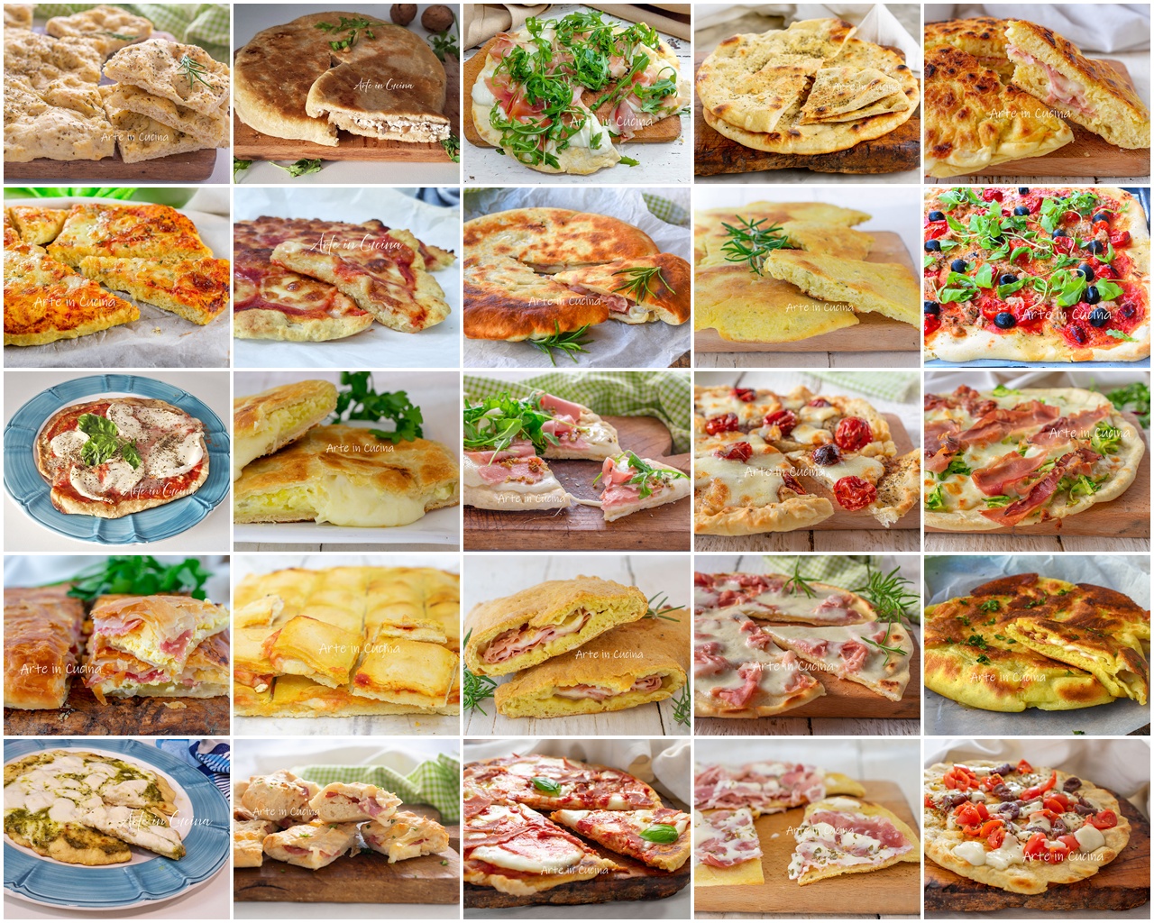 PIZZA e FOCACCIA: 25 ricette senza lievitazione