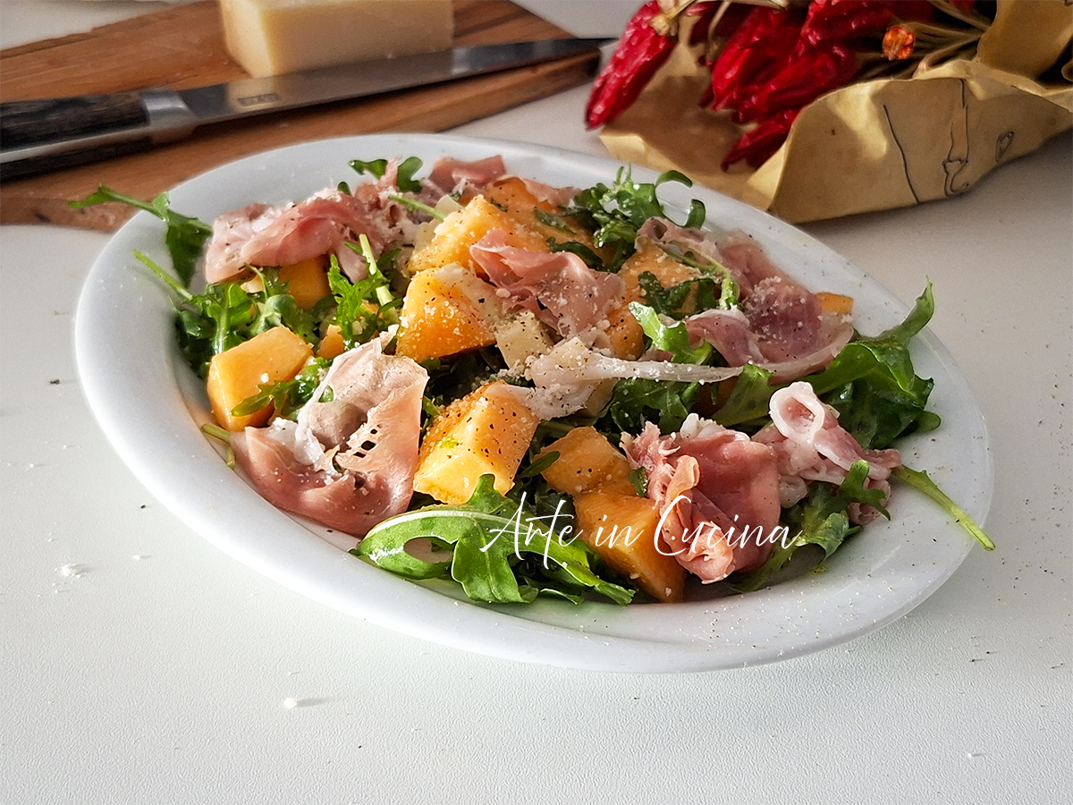 Insalata di prosciutto e melone