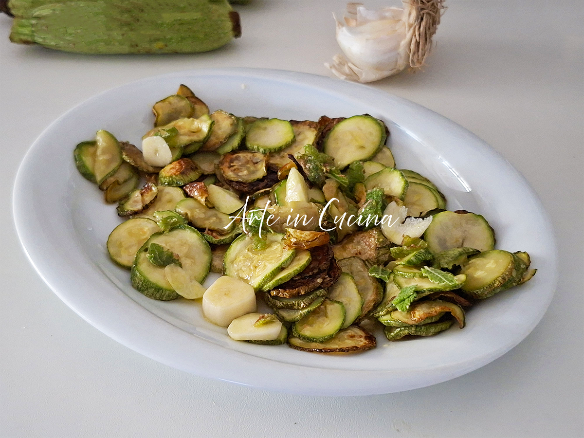 Concia di zucchine (tipo scapece) ricetta romana