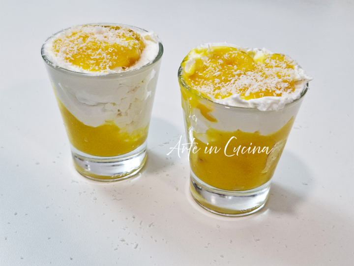 Gelato al mango e cocco senza gelatiera