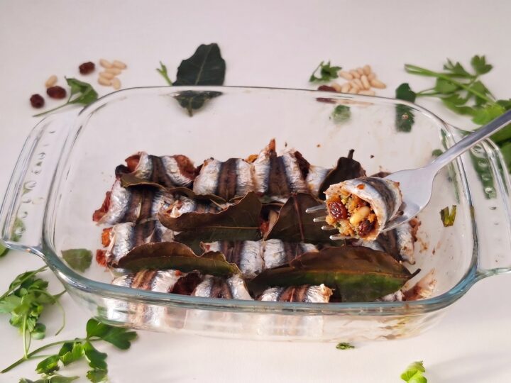 Alici a beccafico: ricetta palermitana