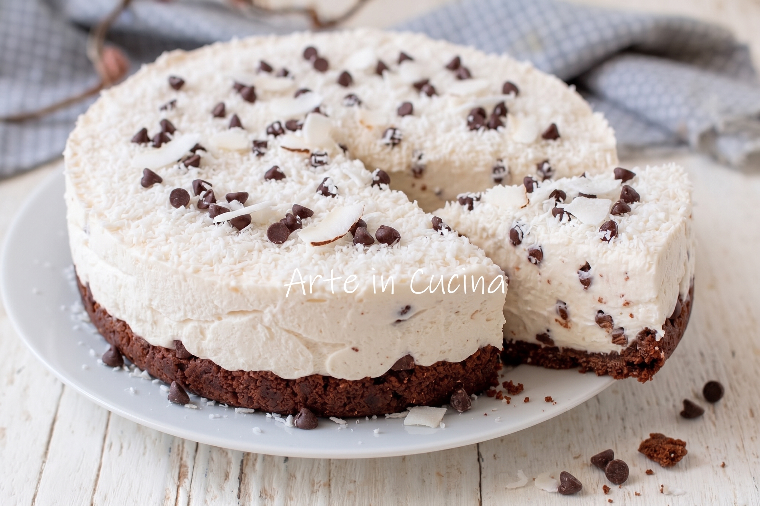Torta tiramisù cocco e cioccolato: dolce veloce senza cottura