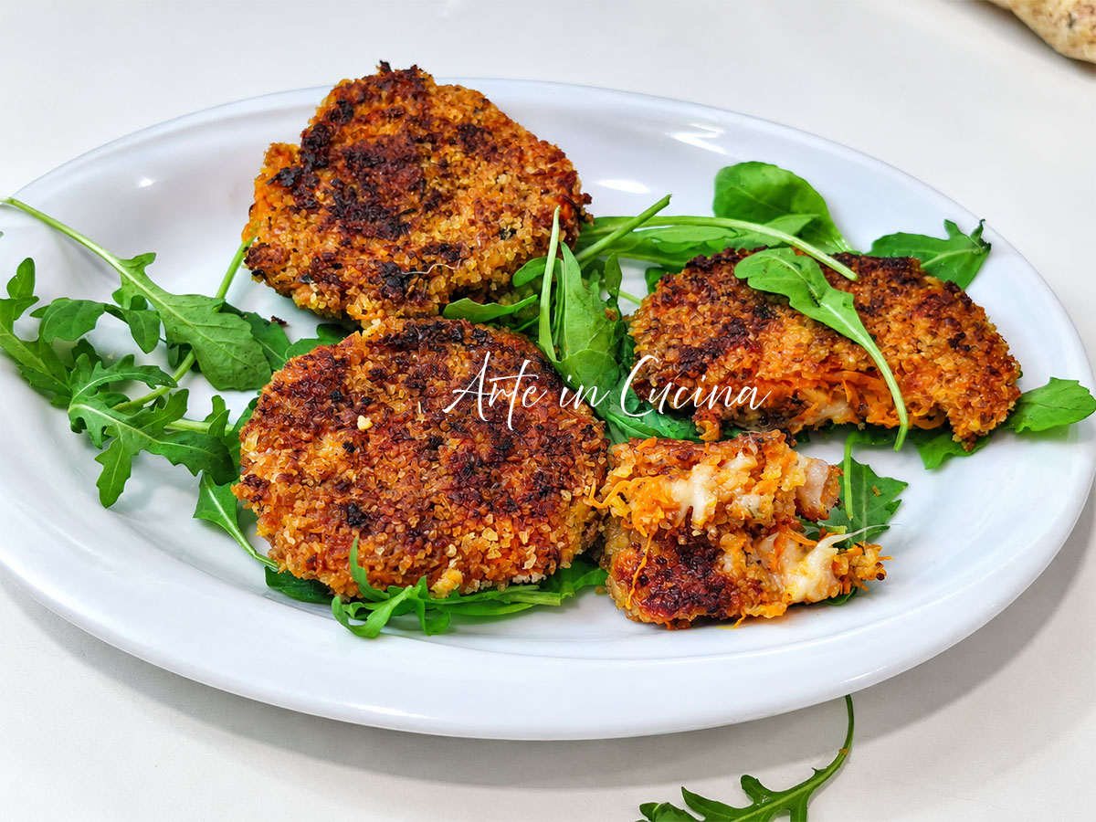 Burger di zucca secondo vegetariano semplice e veloce