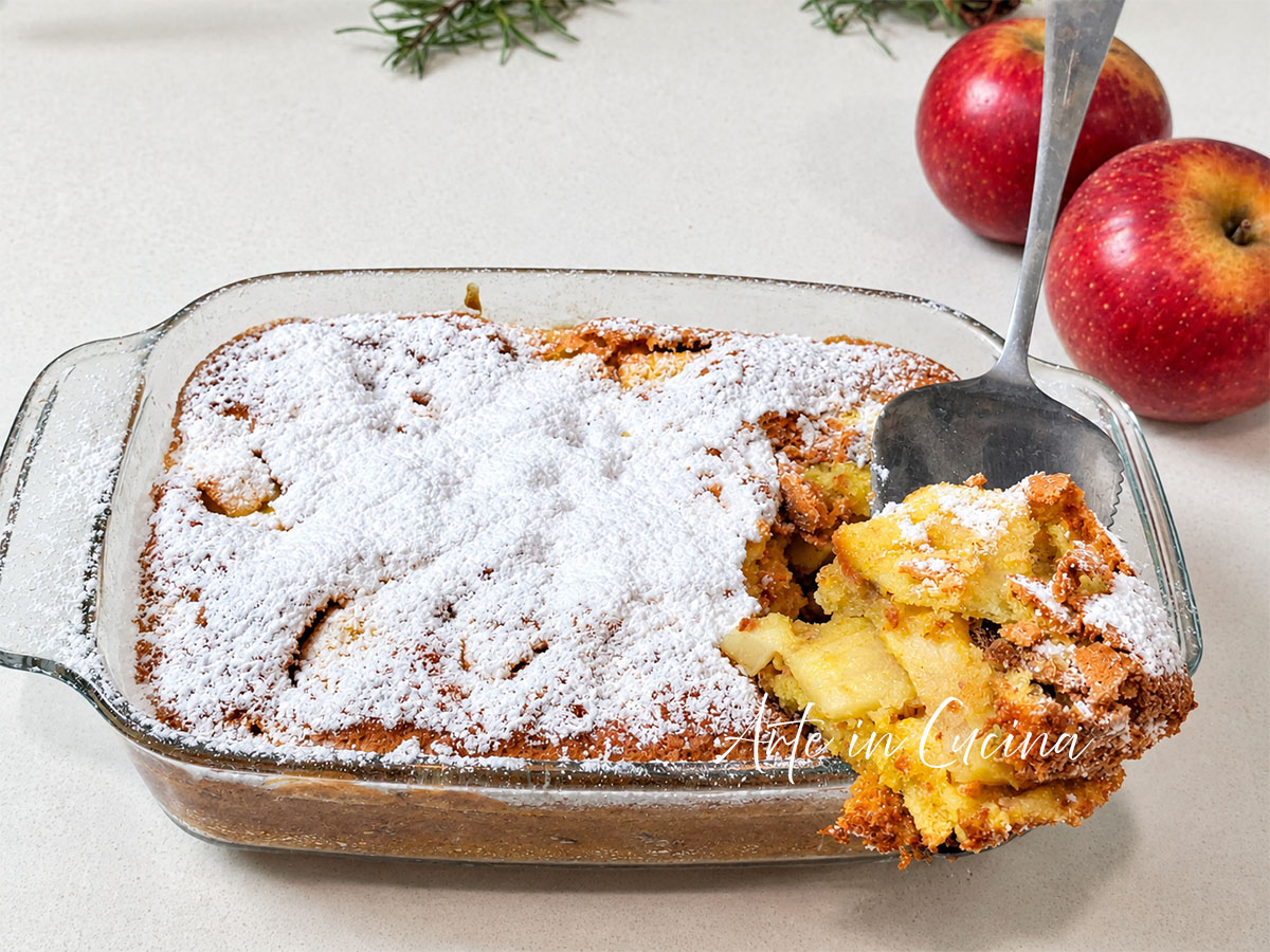 Teglia di mele noci e uvetta torta veloce pronta in 5 minuti