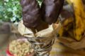 Banane gelato con burro d’arachidi e cioccolato fondente
