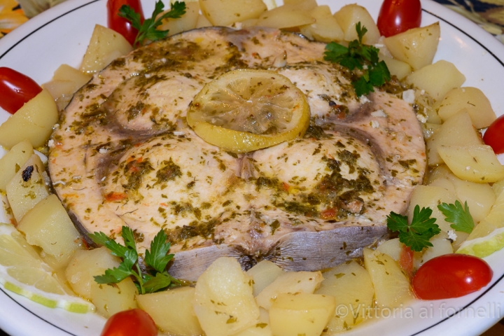 ruota di pesce spada agli aromi