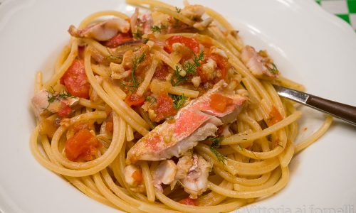 Spaghetti con ragù di triglia alla siciliana