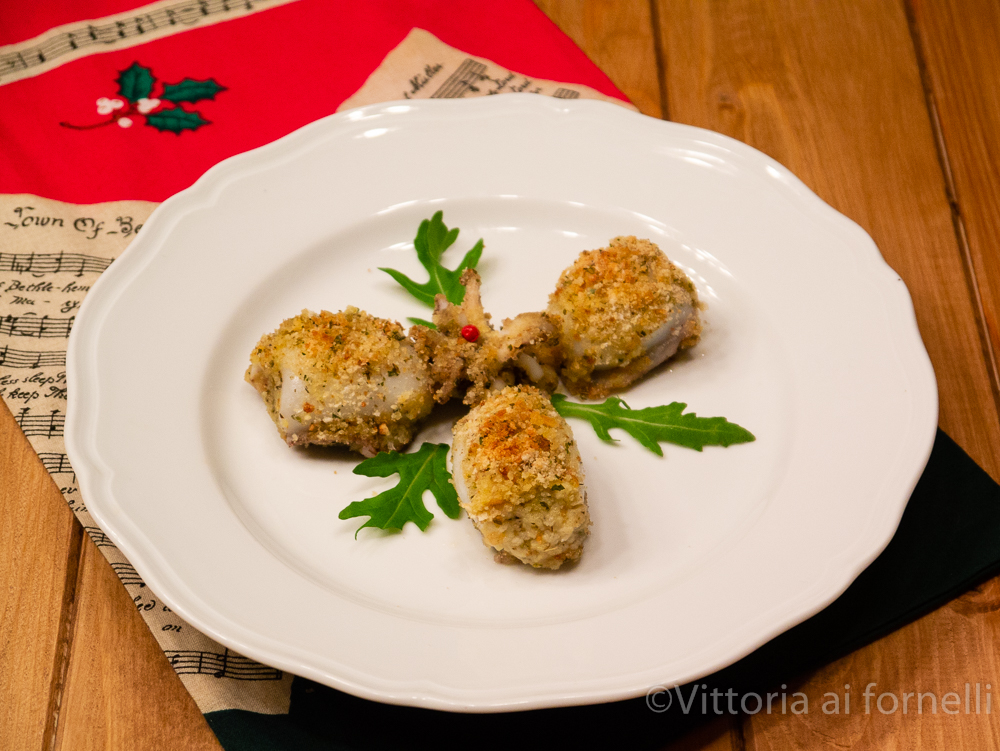 Seppie ripiene gratinate al forno - Vittoria ai fornelli