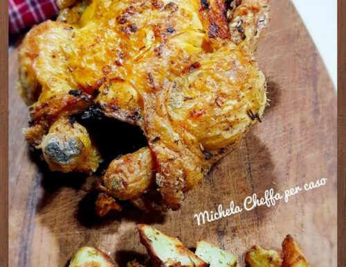 Pollo arrosto con patatine alla contadina – Cottura in friggitrice ad aria