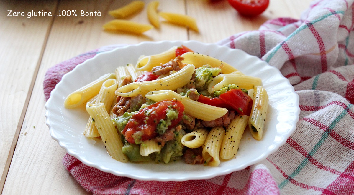 Pasta Con Broccoli Salsiccia E Pomodorini