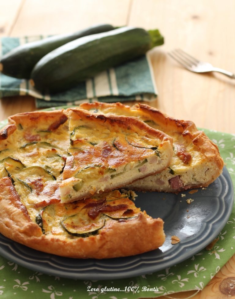 Torta Rustica Con Zucchine E Pancetta - Ricetta Con Video