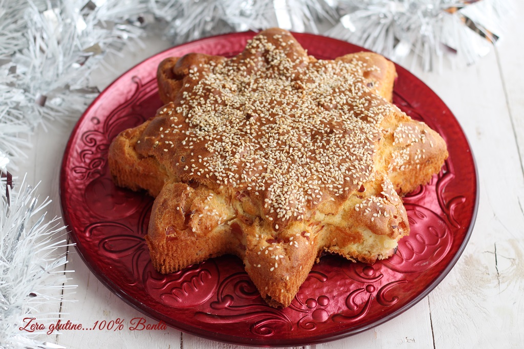 Stella salata di pan brioche senza lievitazione e senza glutine