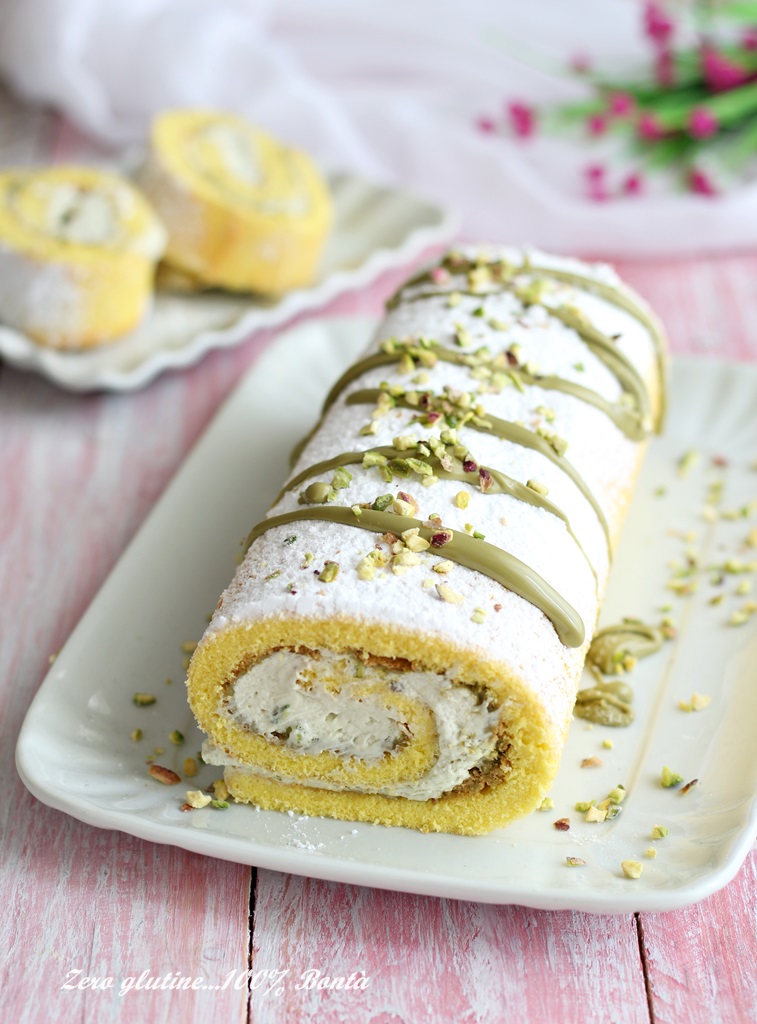 Rotolo con crema al pistacchio Mary Zero glutine 100 Bontà