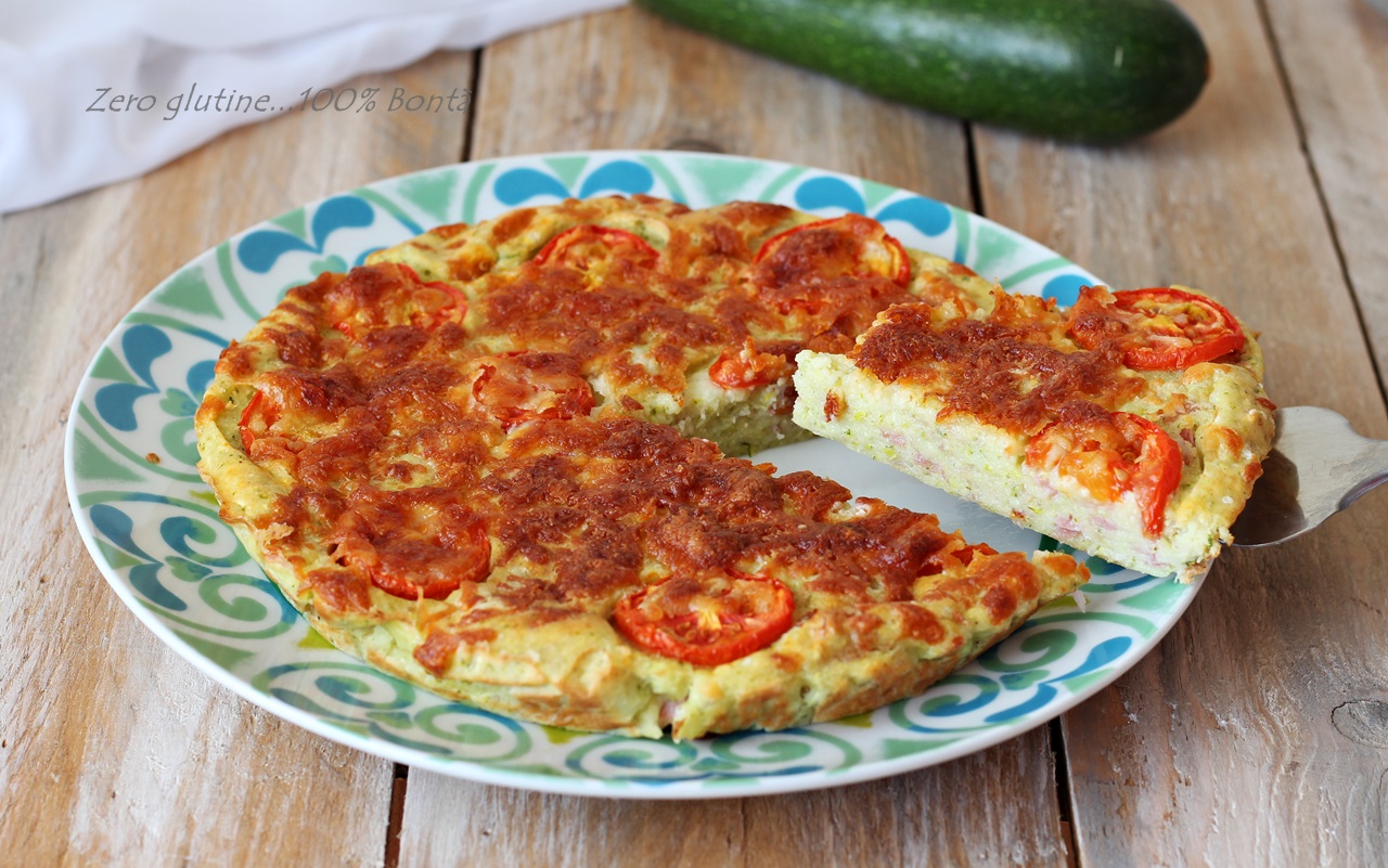 Tortino di zucchine con prosciutto cotto e scamorza Ricetta con video