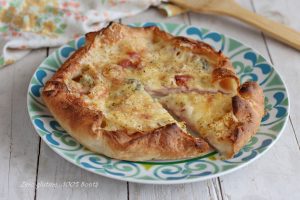 Torta rustica ai 4 formaggi e prosciutto cotto