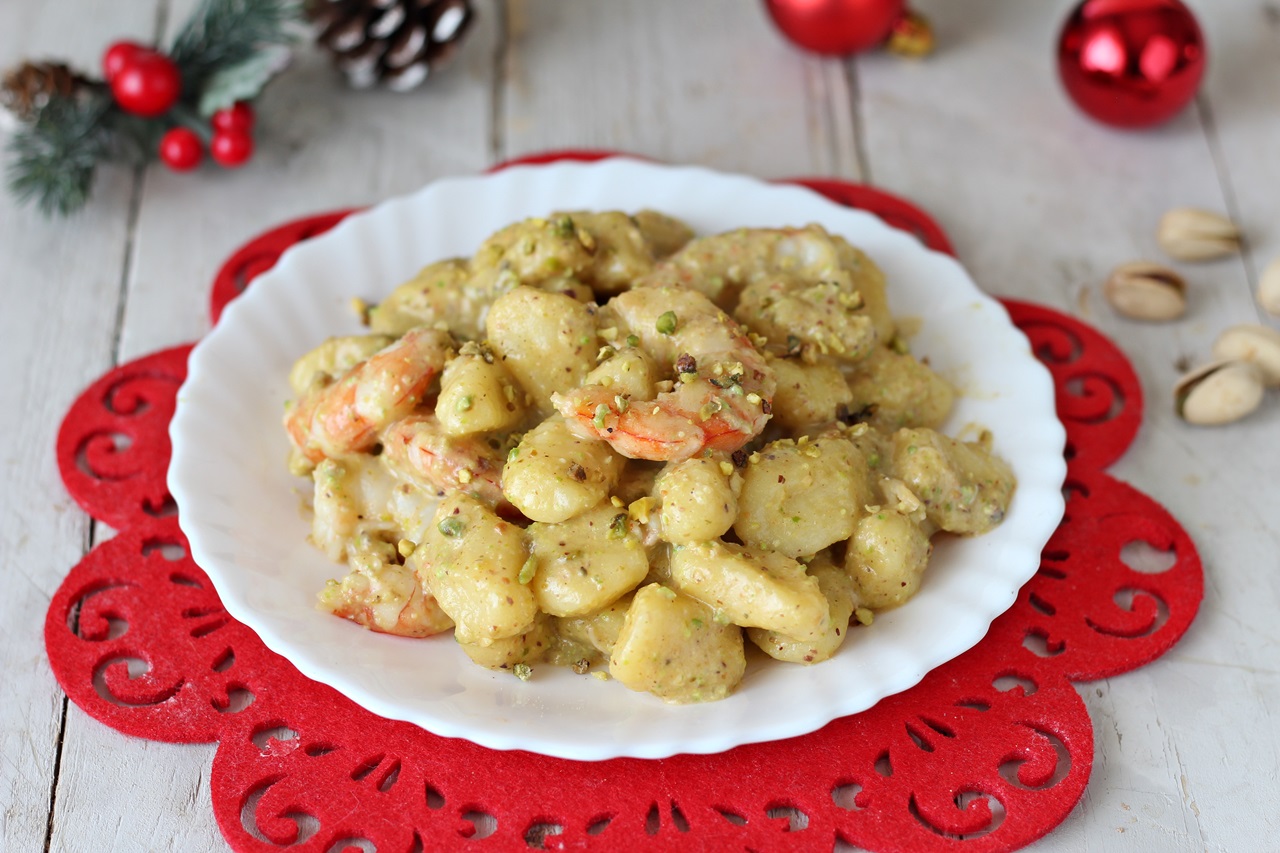 Gnocchi con pesto di pistacchi e gamberi Mary Zero glutine...100 Bontà