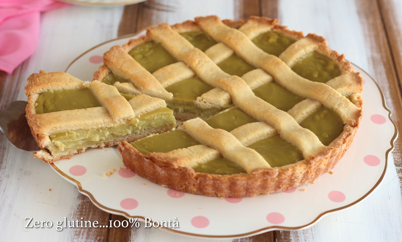 Crostata con crema al pistacchio - Mary Zero glutine100% Bontà