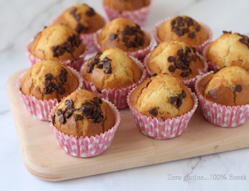Muffin veloci con gocce di cioccolato