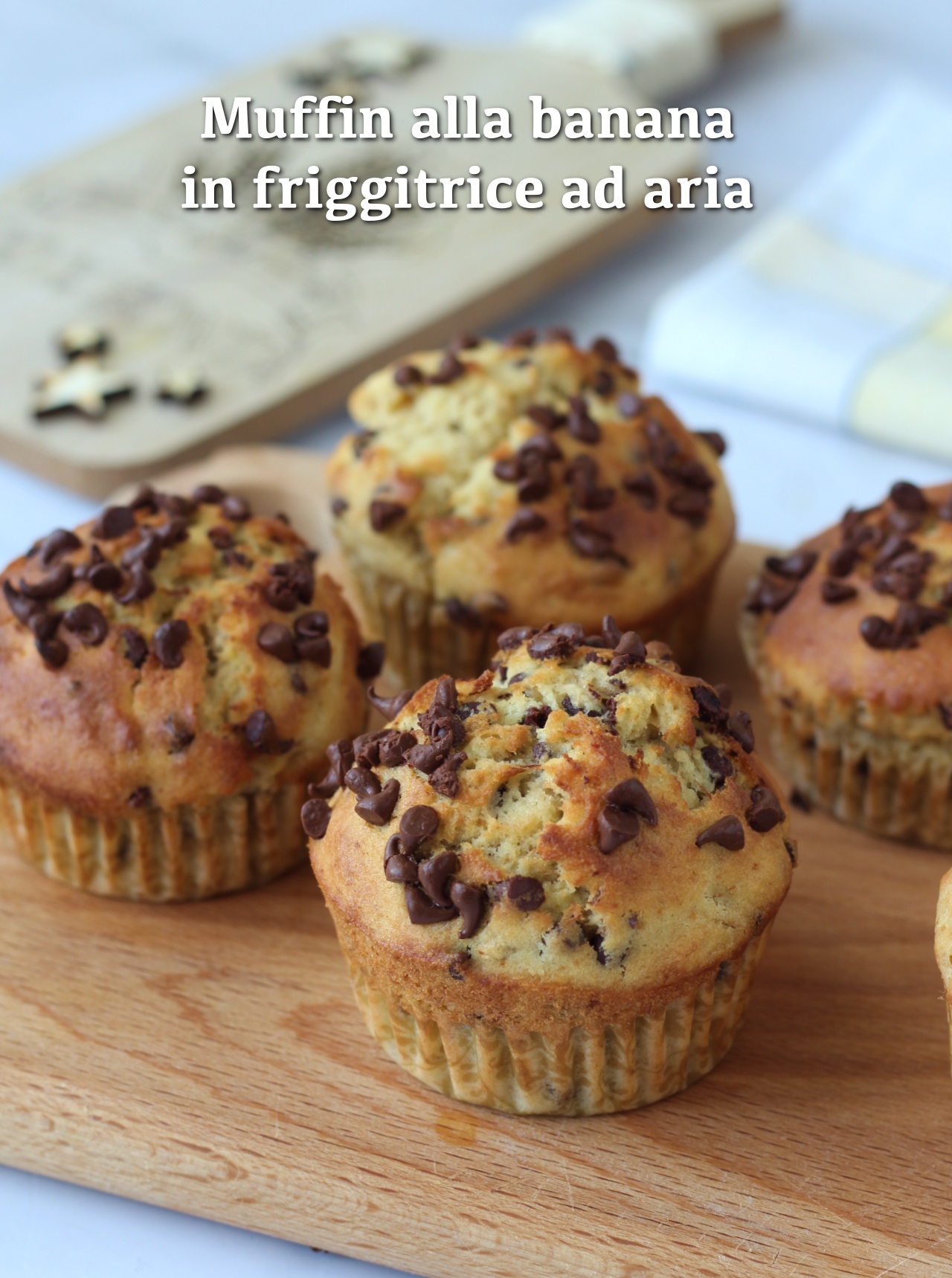 Muffin alla banana cotti in friggitrice ad aria Mary Zero glutine