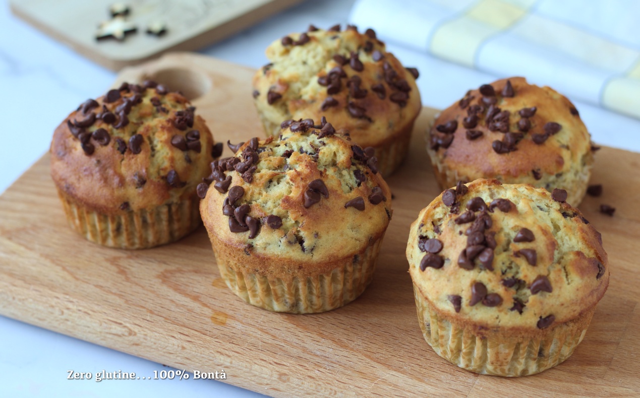 Muffin alla banana cotti in friggitrice ad aria Mary Zero glutine