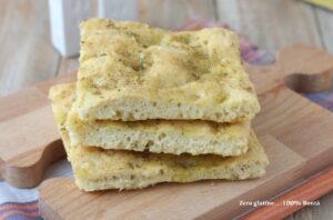 Focaccia senza glutine con farina Conad