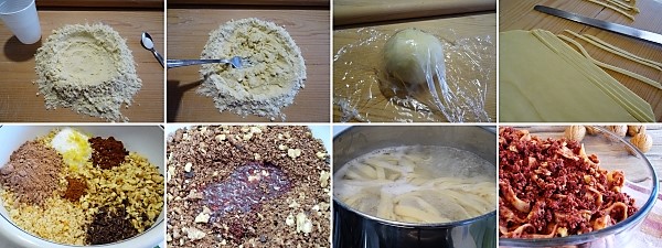 Preparazione della pasta dolce al cioccolato ricetta umbra