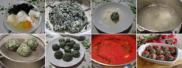 preparazione dei malfatti o gnudi al forno ricetta tipica toscana