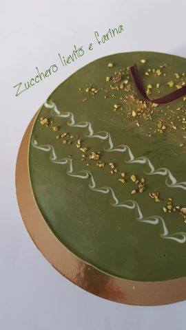 Green surprise crostata di panettone